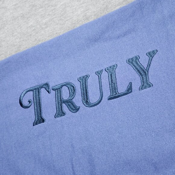Freeze NY Mickey Truly Original Jogger Blue Women Size S Fleece Tonal Embroidery - Picture 6 of 16